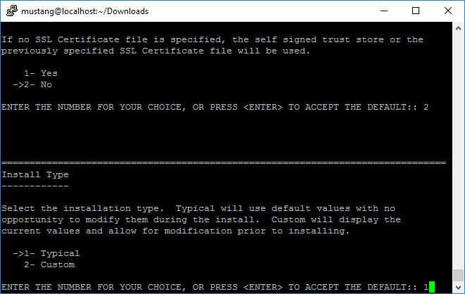 Installation Type Installation Type