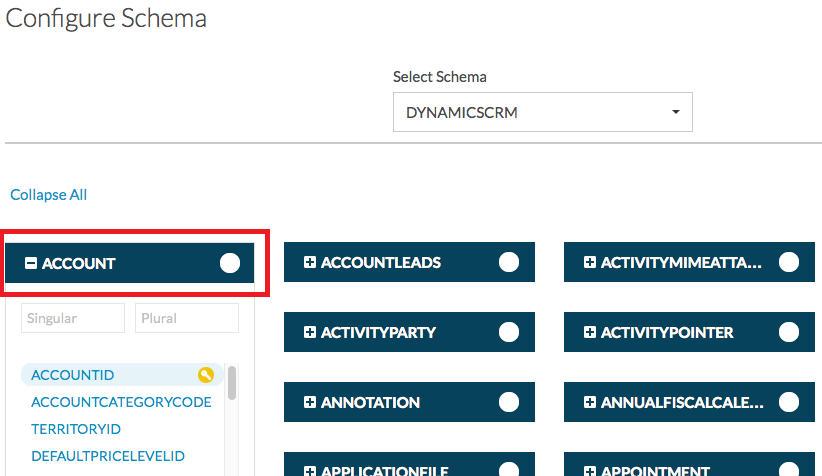 Configure Schema Configure Schema