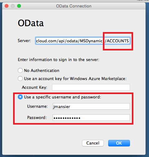 DataDirect OData Connect DataDirect OData Connect