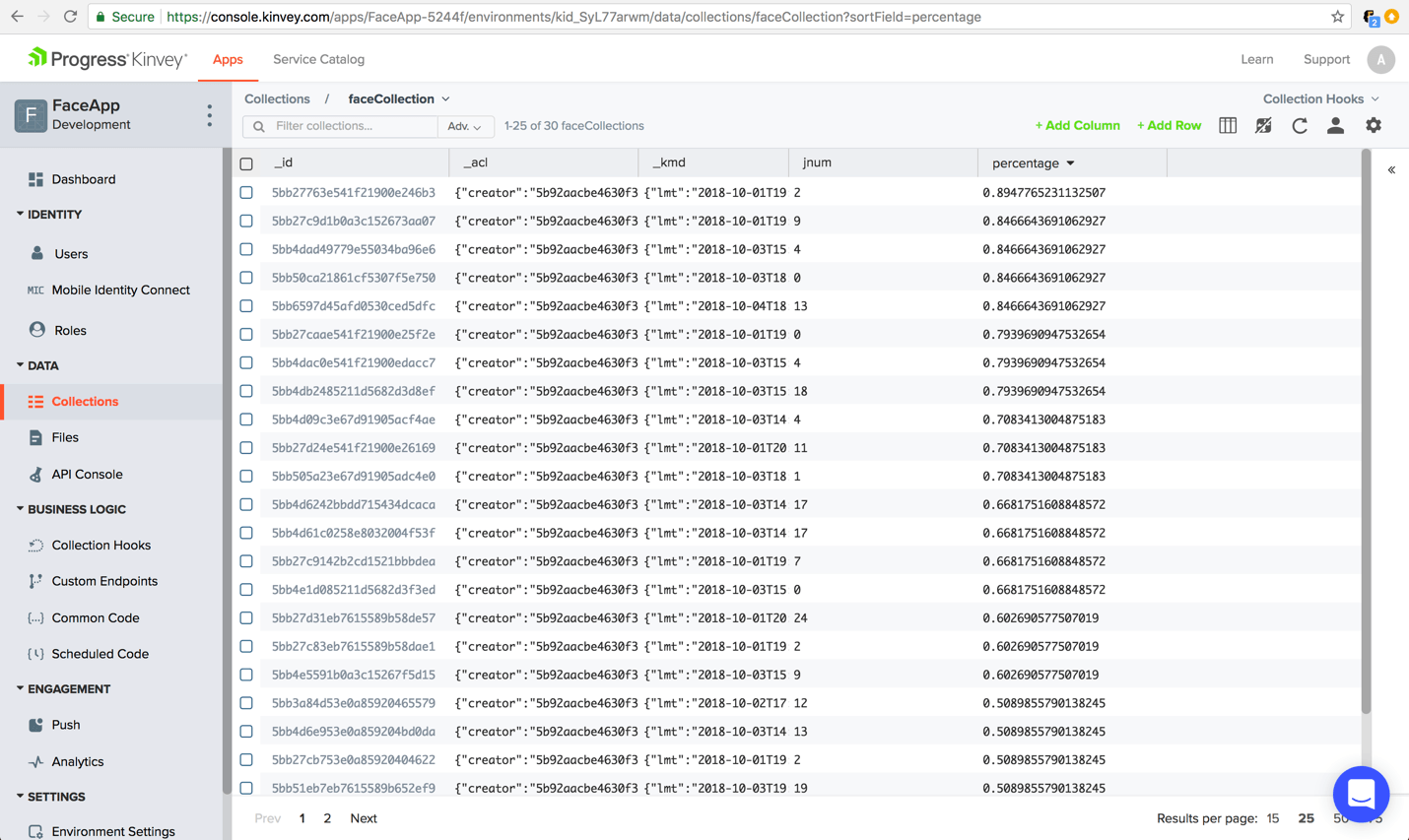 Data in the Kinvey Datastore Data in the Kinvey Datastore
