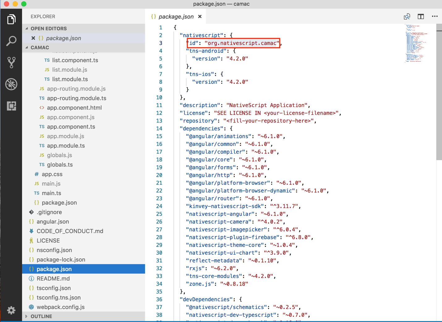 Our Package JSON Our Package JSON