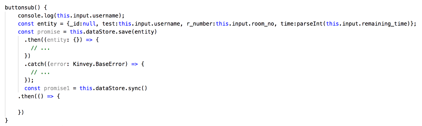 Save to Kinvey DataStore Save to Kinvey DataStore