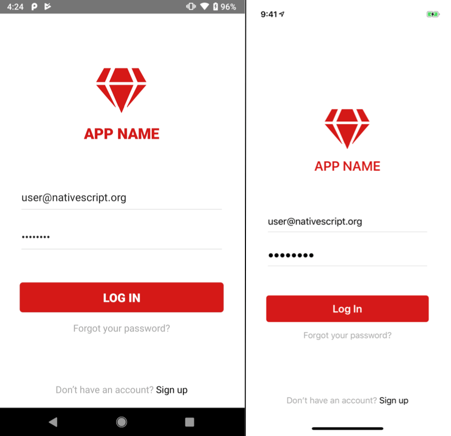 Android and iOS Start Android and iOS Start
