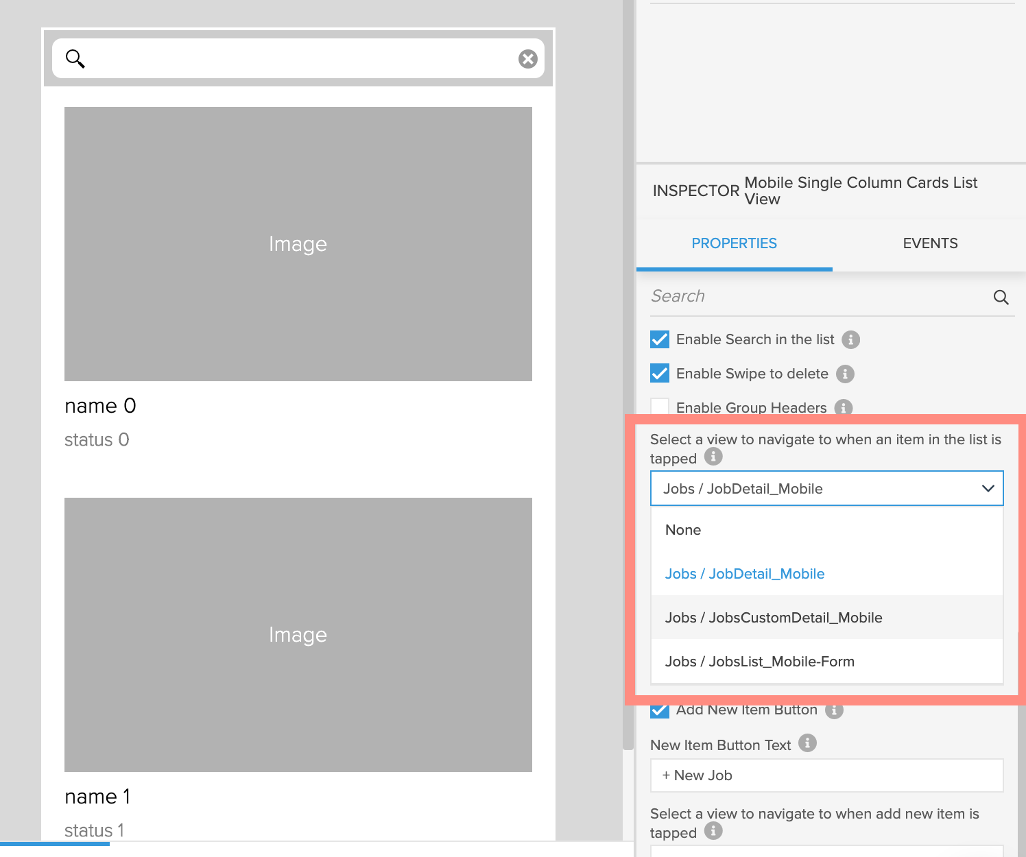 navigation change location