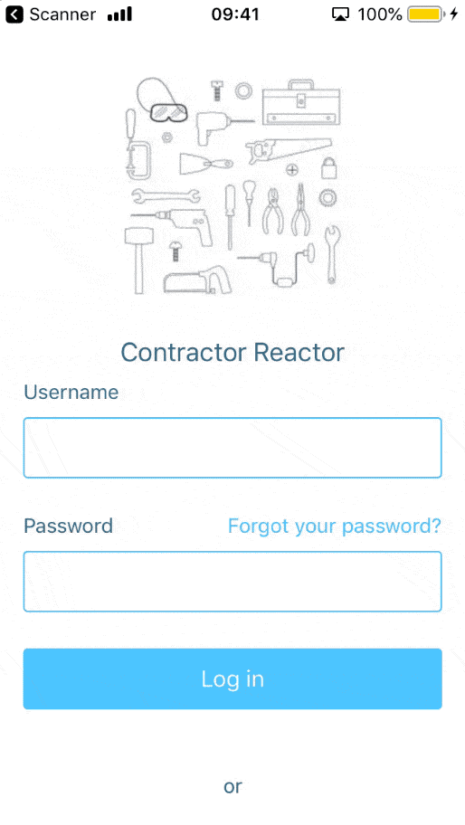 logging in and registering