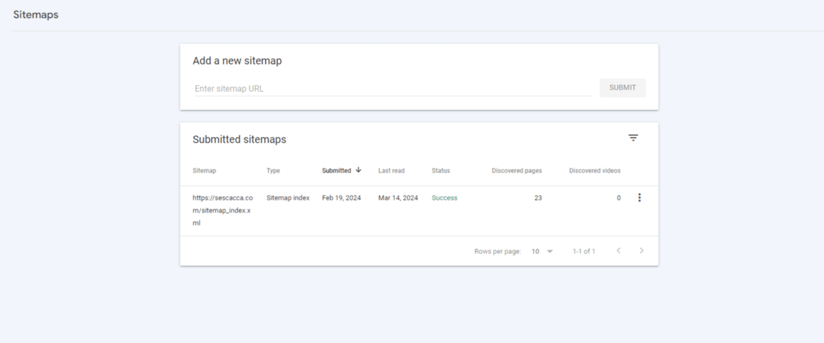 Google Search Console submit sitemap To submit a new sitemap to Google, go to Sitemaps. Then enter the sitemap URL in the field at the top of the screen. Click “Submit”.