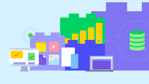 illustration of computer and development