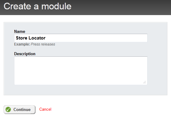 Create Module