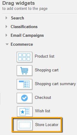 Ecommerce Widgets
