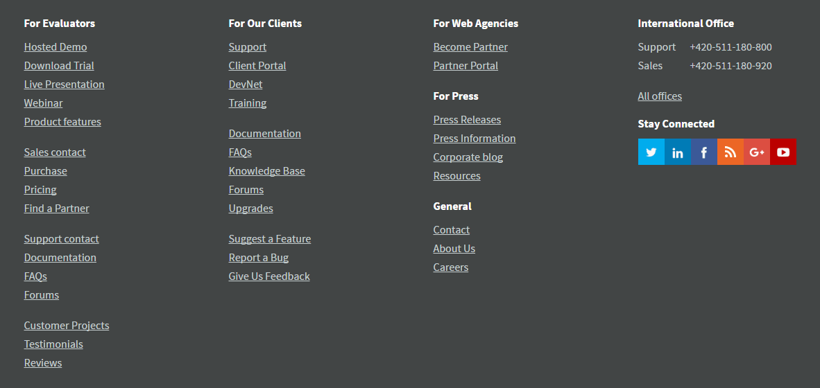 Example fat footer Example fat footer