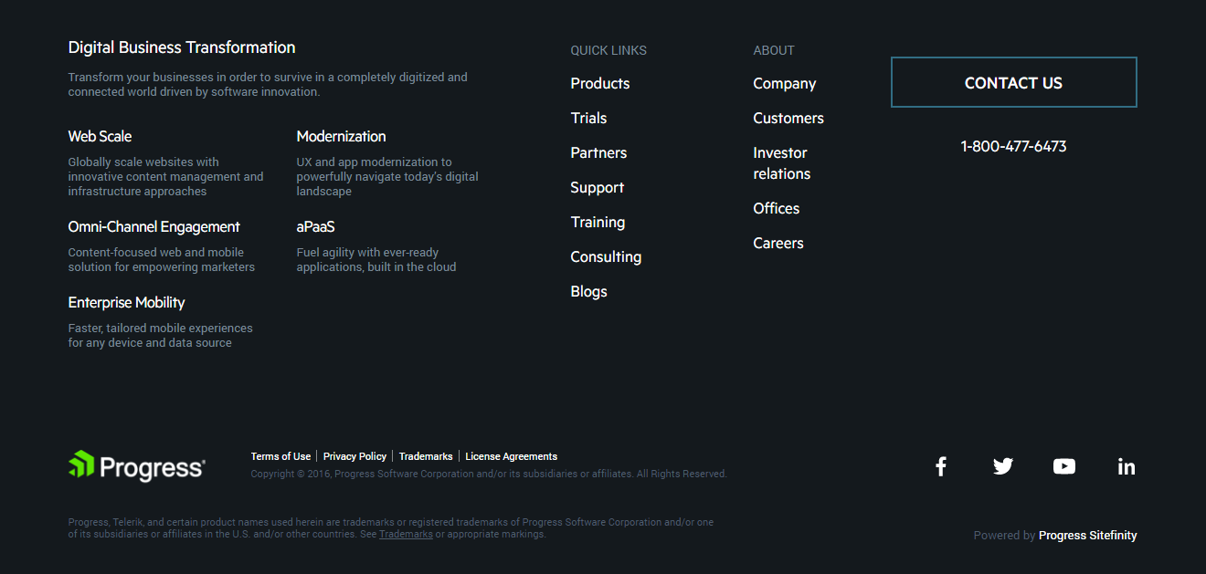 Progress footer Progress footer