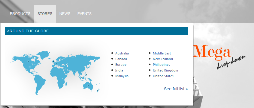 Sitefinity MegaMenu Sitefinity MegaMenu