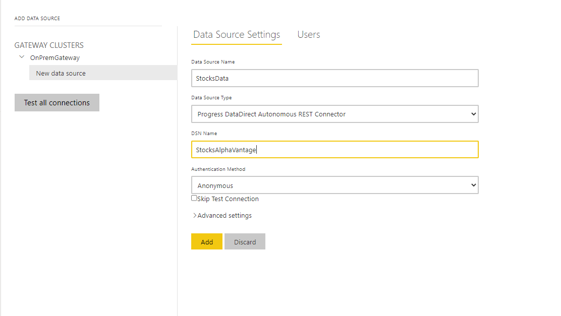 Create a Data Source Create a Data Source