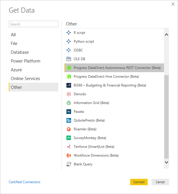 Choose Progress Connector Choose Progress Connector