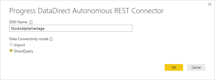 Provide DSN Name Provide DSN Name