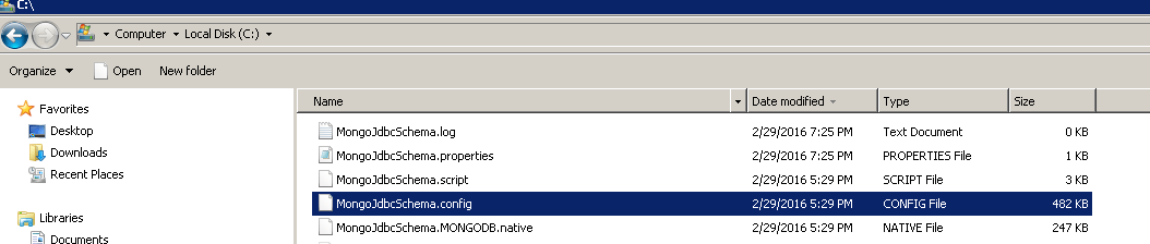 C:\MongoJdbcSchema C:\MongoJdbcSchema