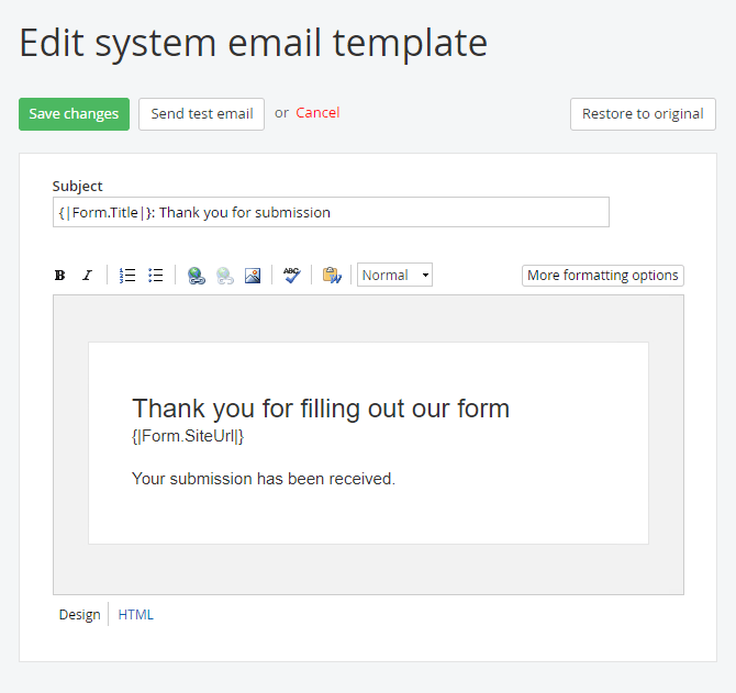 edit-system-email-templates Form submission email templates