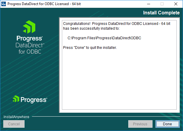 Install complete Install Complete