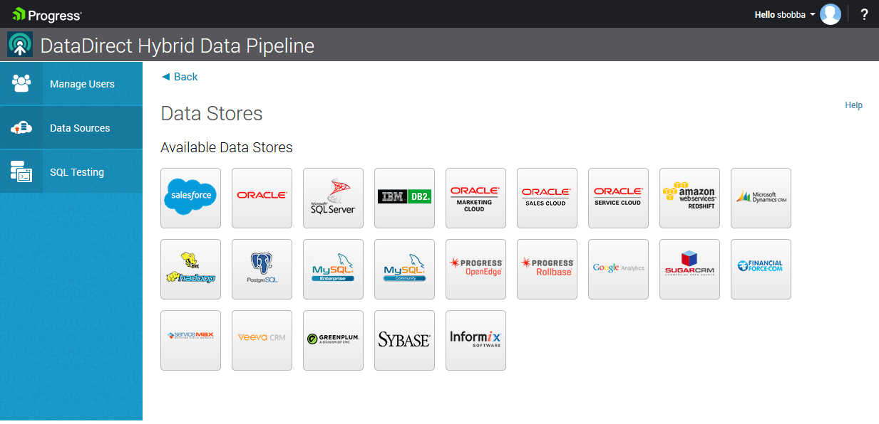 choose sql server datastore choose sql server datastore