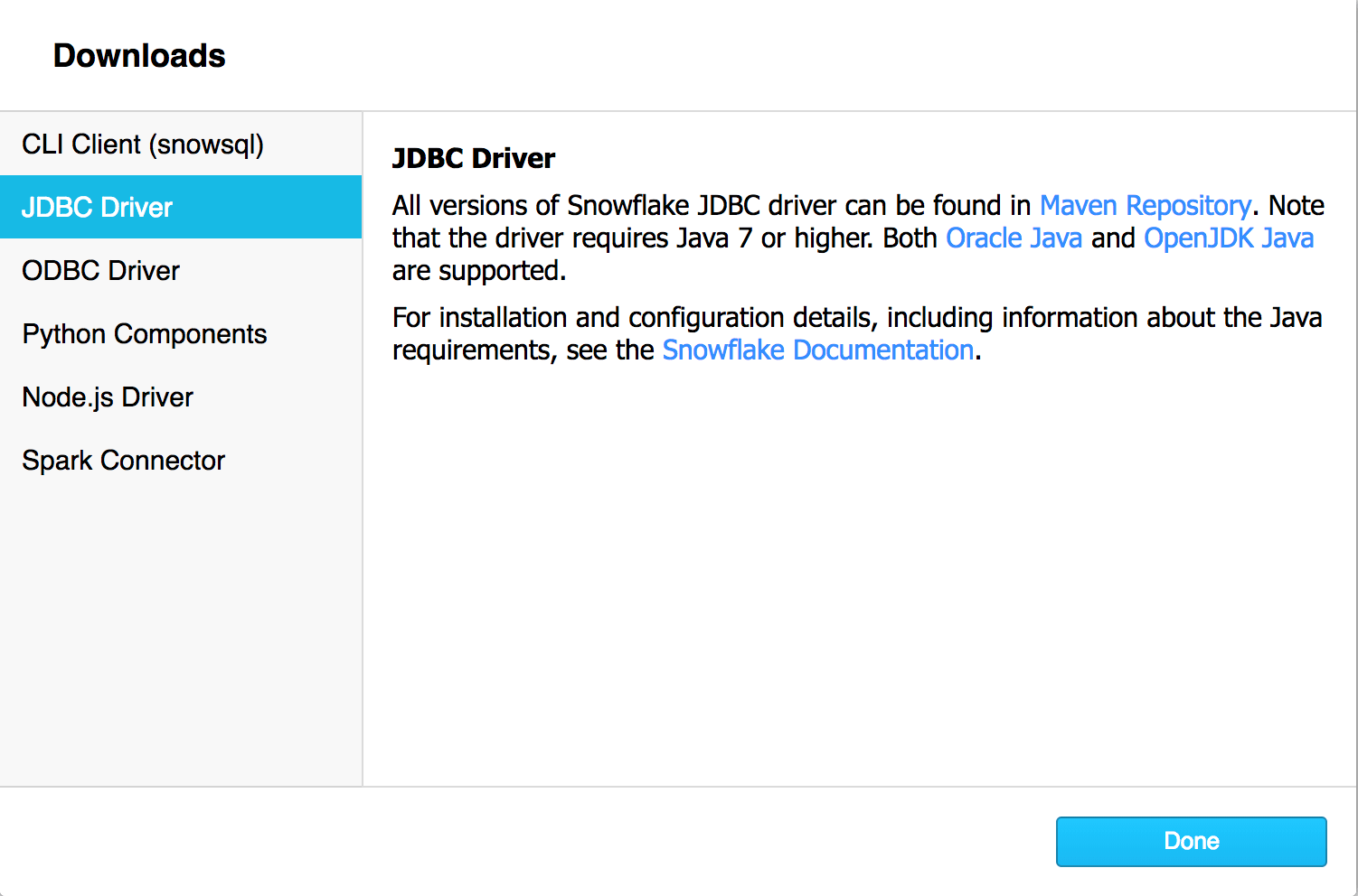 download snowflake JDBC driver download snowflake JDBC driver