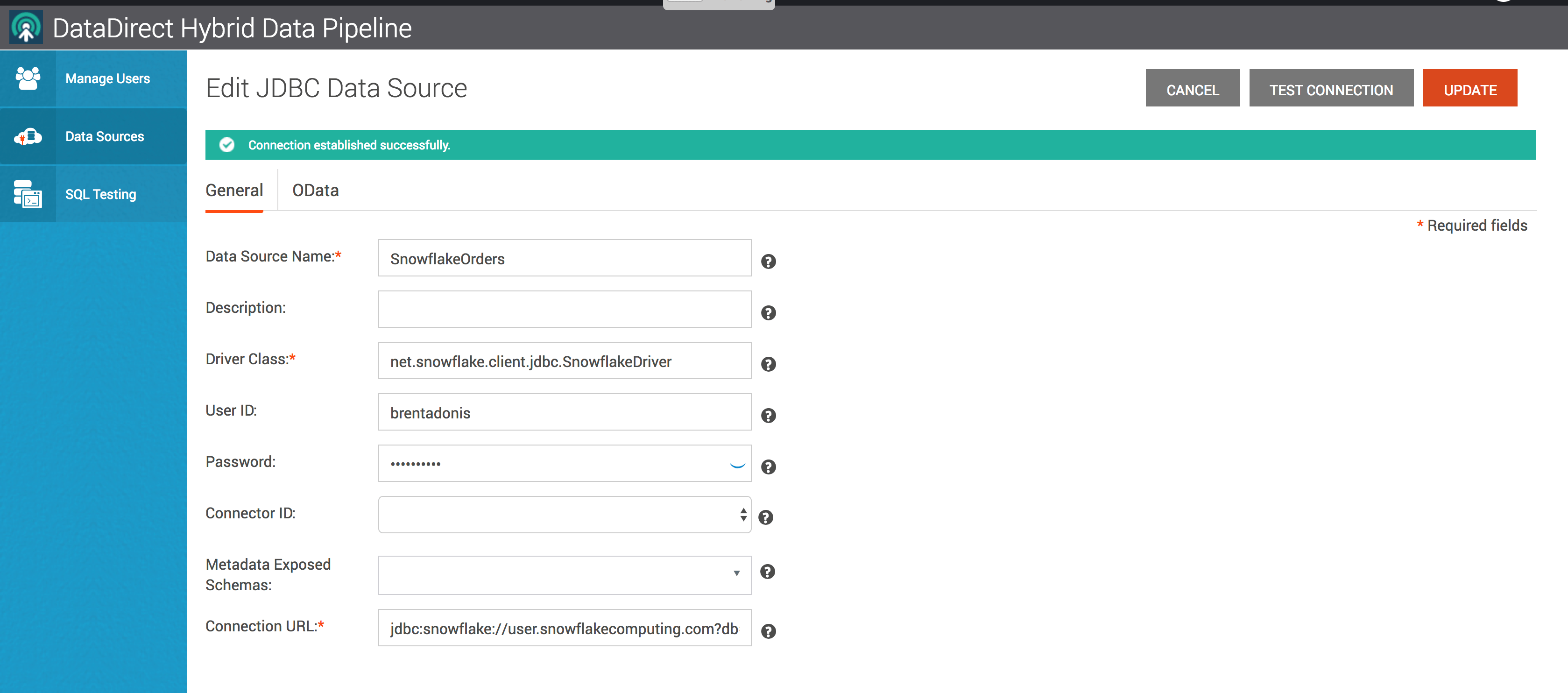 Configure Snowflake Connection Configure Snowflake Connection