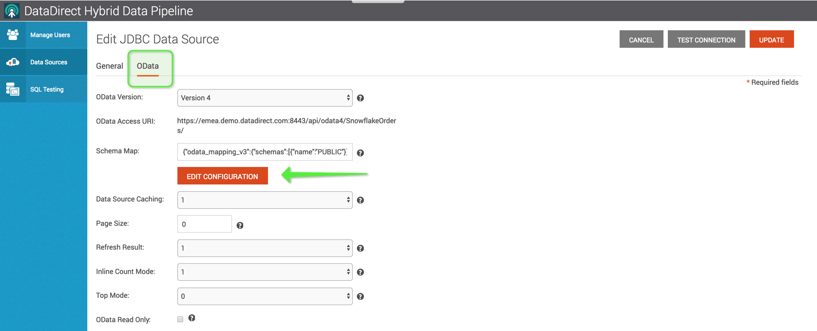 Configure OData Configure OData