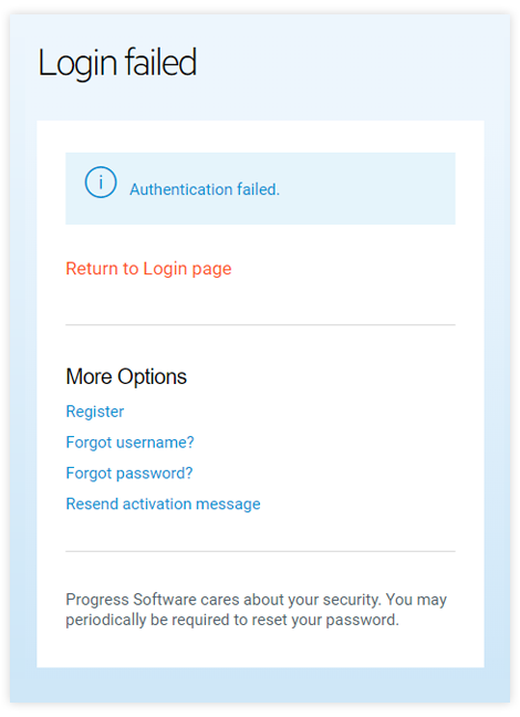 What should I do when authentication during login fails? What should I do when authentication during login fails?